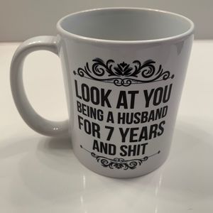 7yr Anniversary Coffee Mug, Husband